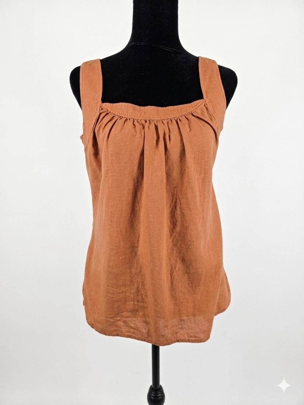 J. Jill Rust Square Neck Sleeveless Tank